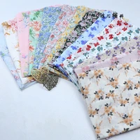 rose floral design printed bubble chiffon fabrics for sewing hanfu skirt yarn diy clothing fabrics 100150cm by the yard