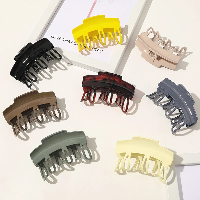 Большой дизайн 1 шт. женские заколки для волос пластиковые акриловые шпильки