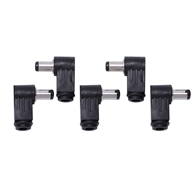 DC в линии разъем Jack мужской Прямоугольный штекер 2 1 мм 5 шт.|Соединители| |