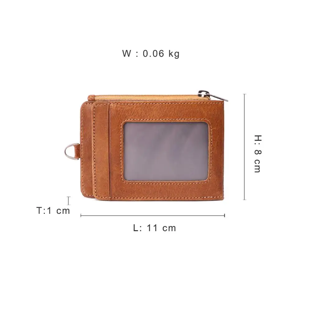 Мужской кошелек из натуральной кожи JOGUJOS модный с радиочастотной идентификацией