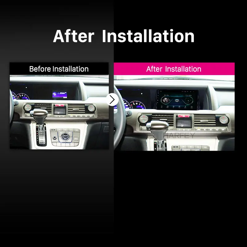 Автомагнитола 2DIN Harfey Android 9 0 GPS радио дюймов для Honda Elysion 2012 2013 2014 2015 2 5D экран