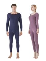 thermal underwear 2pcs men woman male long johnswinter velvet thick warm layered clothing pajamas set thermal set