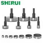 Высокоскоростное сверло из быстрорежущей стали с твердосплавным наконечником, 7 размеров, для отверстий, стандартное металлическое сверление, деревообработка, резка, столярные короны