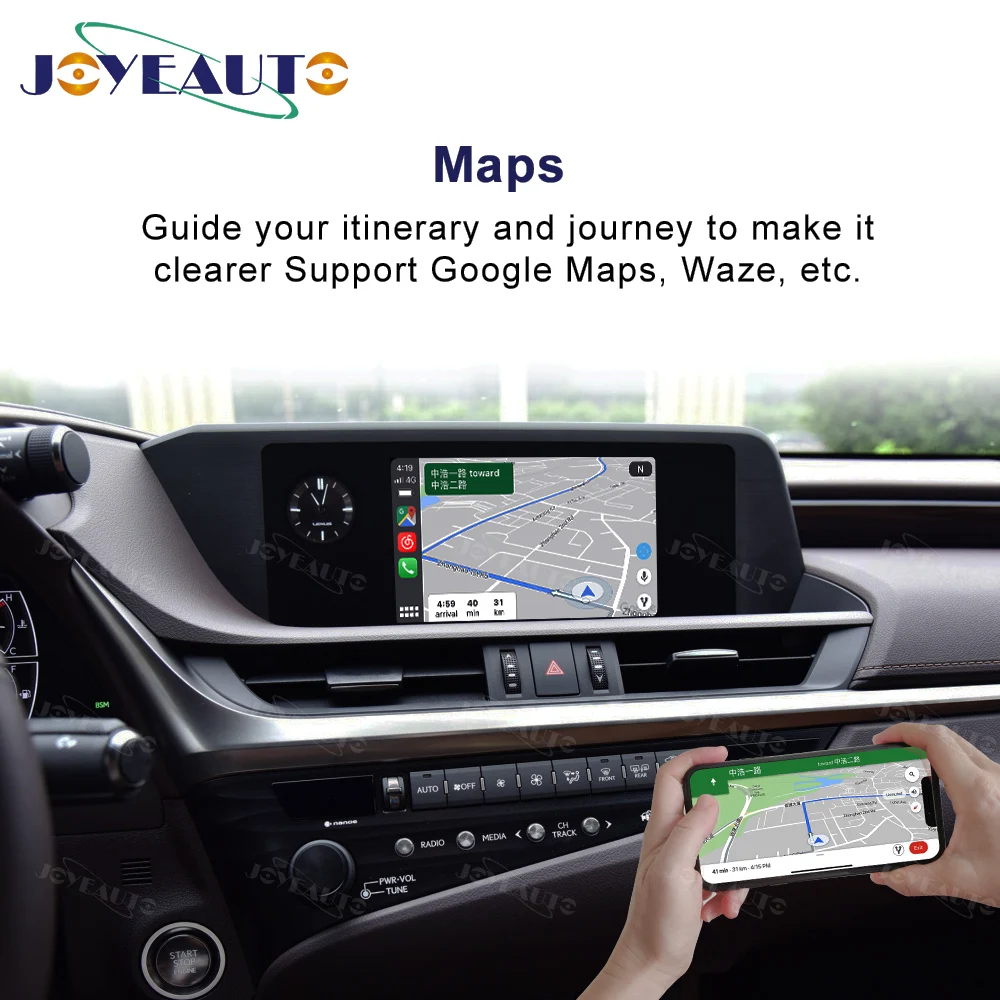Беспроводная камера Joyeauto Apple Carplay для Lexus ES 2018 2019 Android автозеркалирование