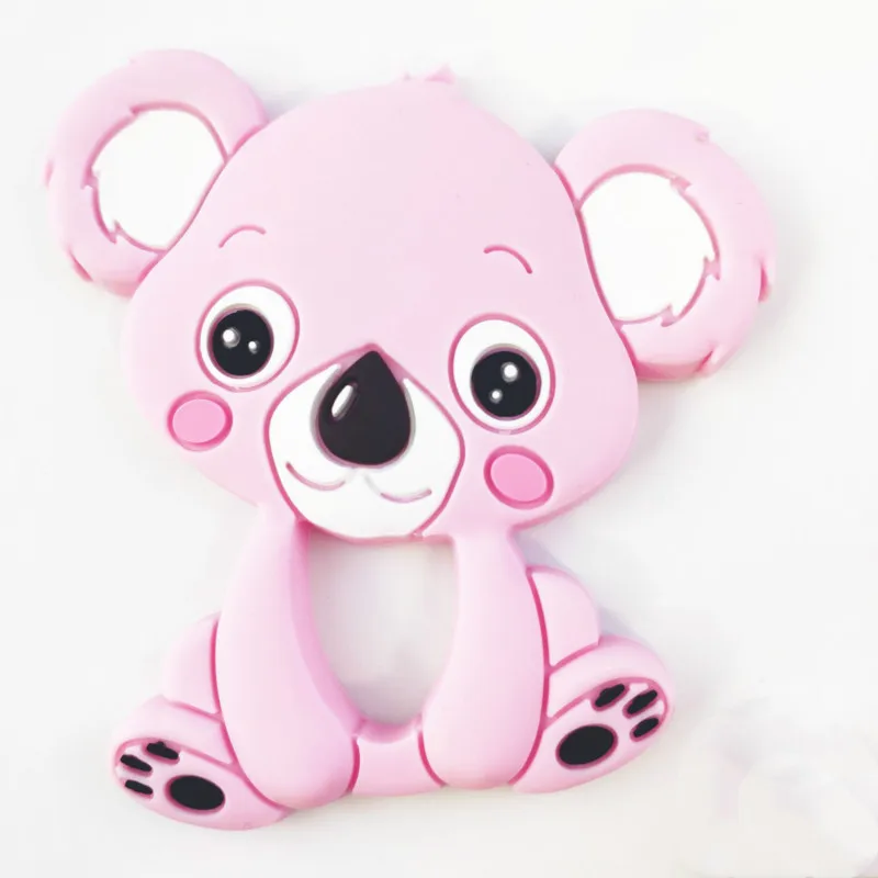 Младенцы молярная игрушка милый мультфильм животное коала зубной гель соска цепь Новорожденный ребенок силиконовый Прорезыватель для купания Подарки