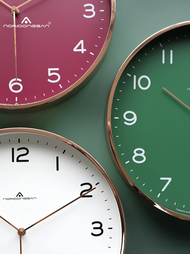 Минималистичные настенные часы в скандинавском стиле белые стильные бесшумные