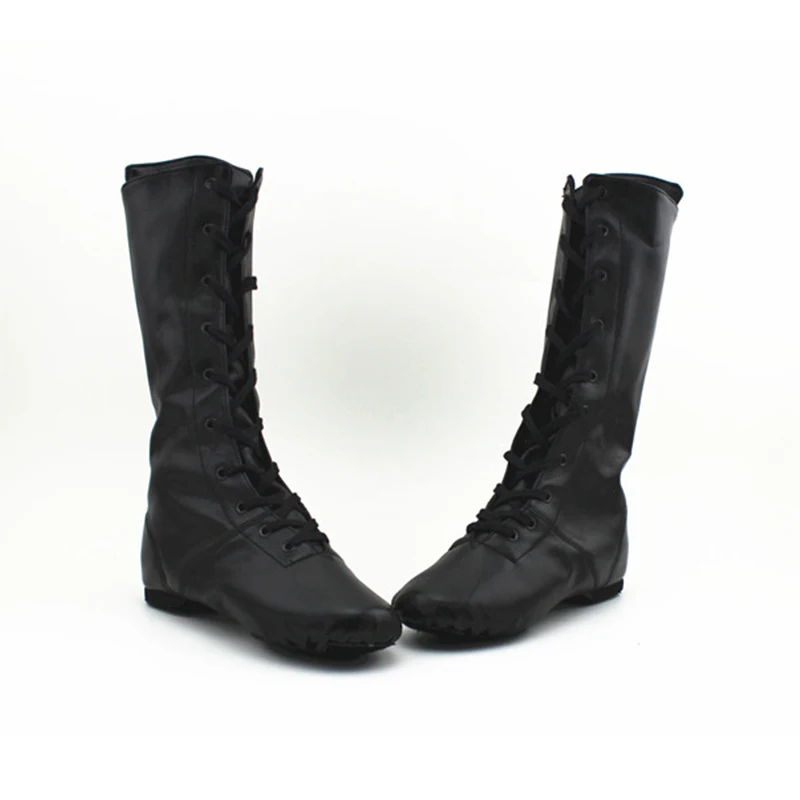 Girls Jazz Dance Shoes For Children Women Ladies Ballroom Latin Tango Modern Dancing Slipper Salsa Shoes High Boots PU