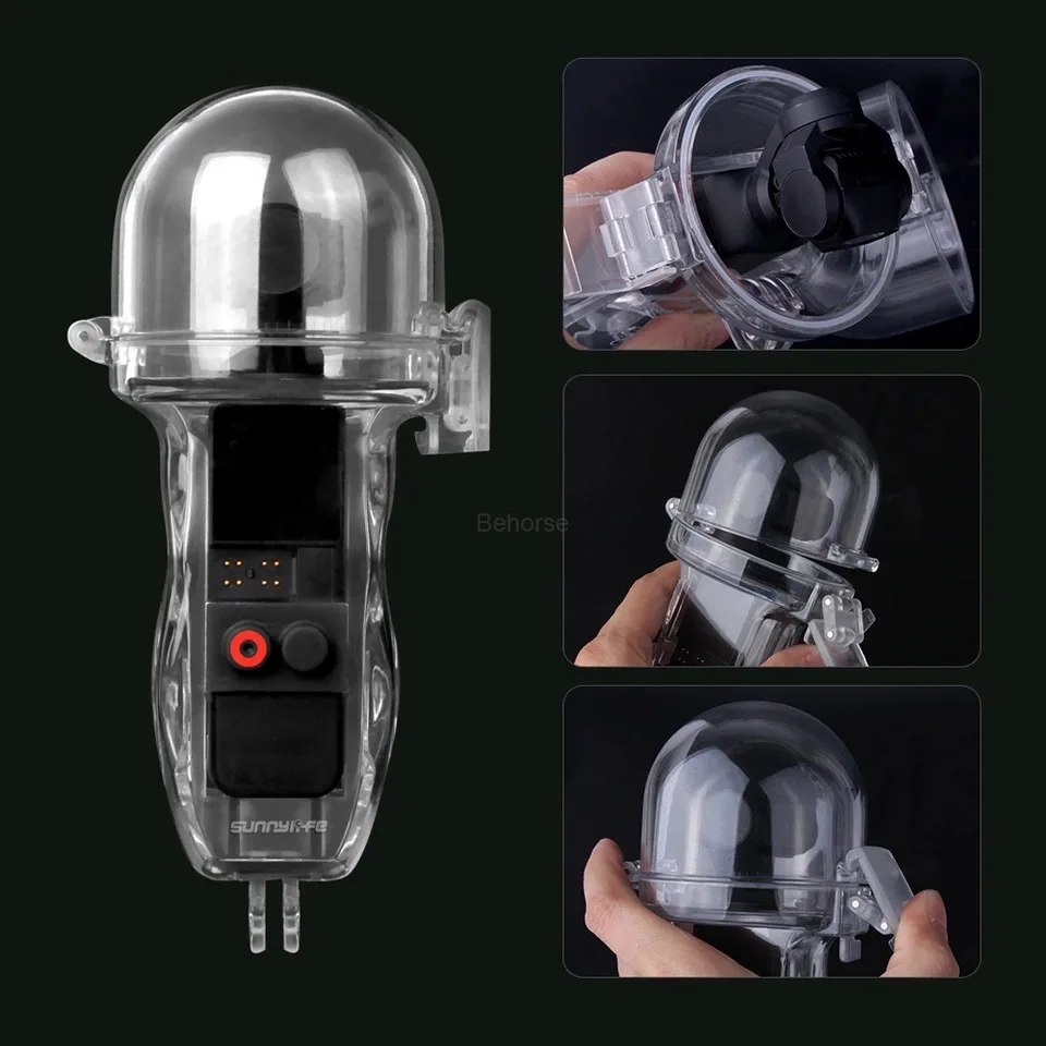 DJI Osmo Карманный чехол для дайвинга водонепроницаемый чехол Защитный корпус коробка с фильтром красный 60 м Глубина камеры аксессуары