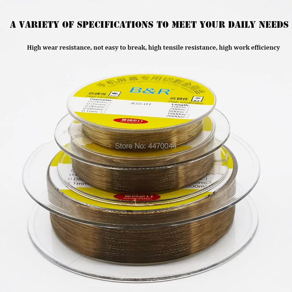 5pc mobile phone cutting line tungsten alloy wire alloy gold molybdenum wire for broken glass cutting remove lcd screen separate free global shipping