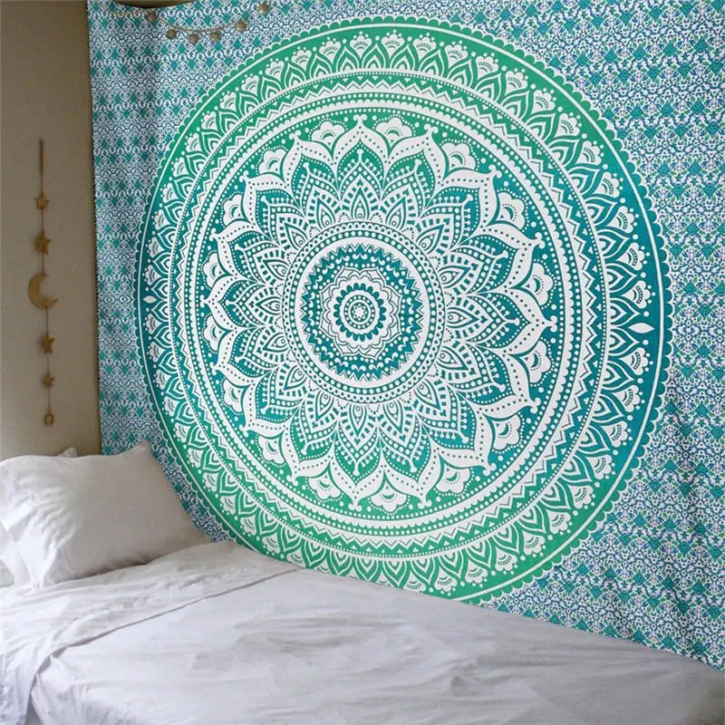 Индийская МАНДАЛА ГОБЕЛЕН настенный подвесной в технике макраме настенная ткань