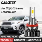 Светодиодные фары CARLITEK H1 H7 H11 H4, автомобильные лампы 9006 9005 H9 H8, лампы мини-размера 6000K HB4 HB3, автомобильные фары для Toyota Chaser Corolla