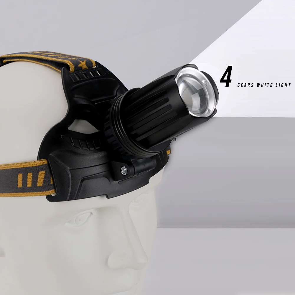 

Portable Head Lamp Zoomable LED Headlight Outdoor Fishing Camping Hiking USB Rechargeable Lantern Emergency Head Lamp light