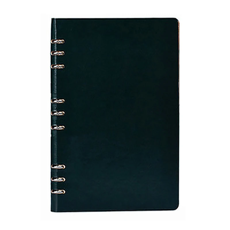 

B5 Paper Notebook, Nine-Hole Loose-Leaf Office Stationery Business Spiral PU Diary Notebook