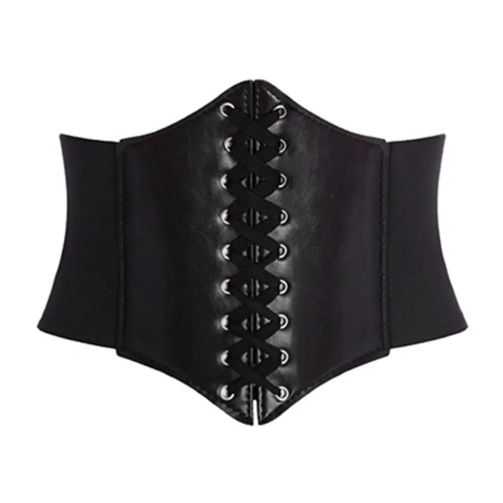 Belts For Women Waist Corset Wide PU Leather Slimming Body Belts Elastic Waistband Adjustable Ceinture Femme Fajas Dress Girdle  - buy with discount