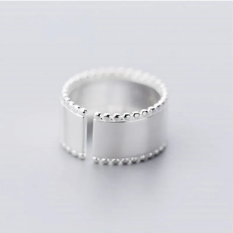 Глянцевые открытые кольца 10 мм в стиле ретро для женщин регулируемые большие