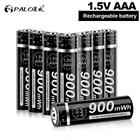 Аккумулятор PALO, 1,5 в, AAA, литий-ионный, 1,5 в, для часов, мышей, компьютеров, игрушек