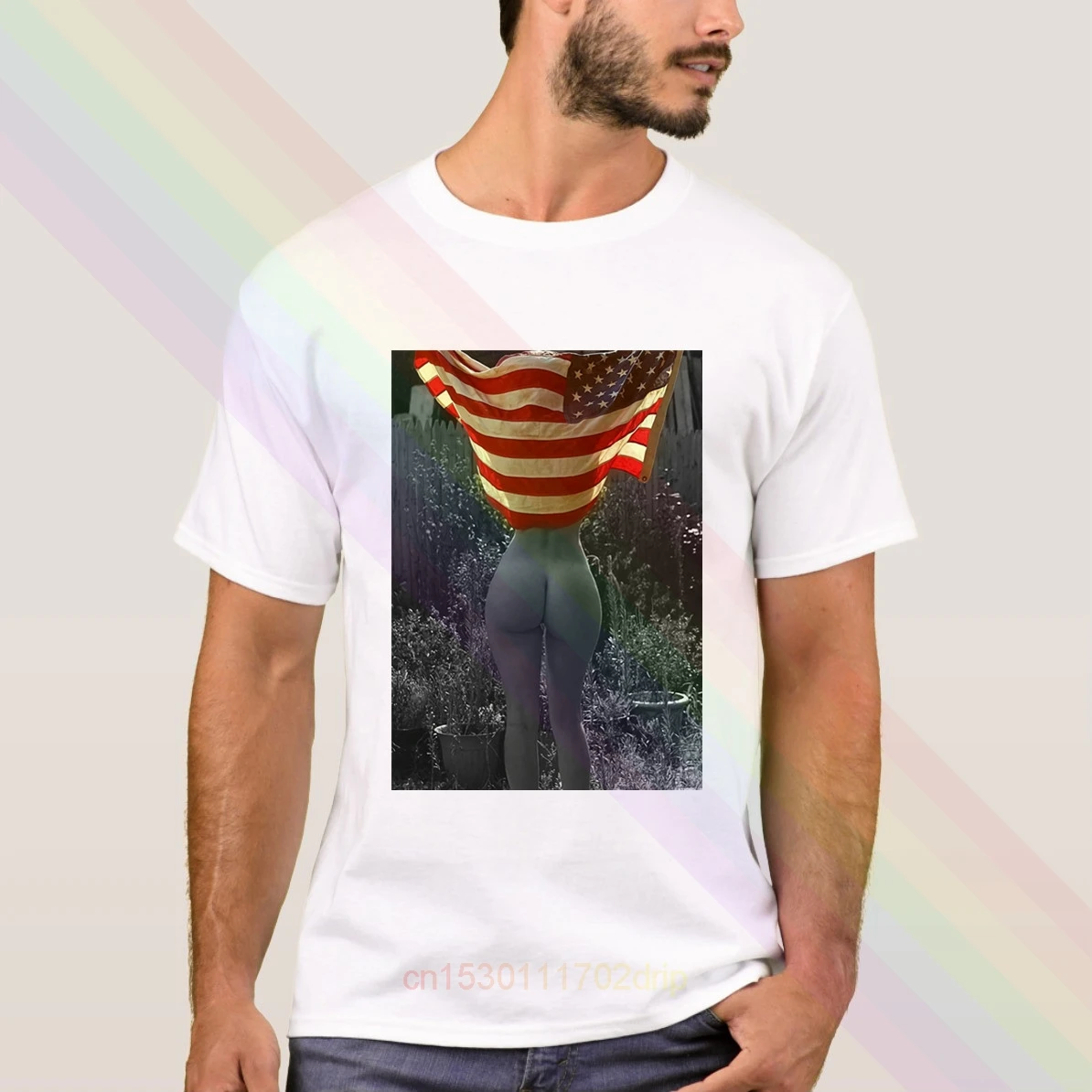 

Sexy Girl American Flag Vintage T-shirt 2020 Newest Summer Men's Short Sleeve Popular Tees Shirt Tops Unisex