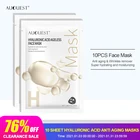 Auquest 10 шт. зимний комплект увлажняющая маска для лица, шелковая маска для лица Уход за лицом Красота продукта корейская косметика для ухода за кожей Отбеливающий яркий