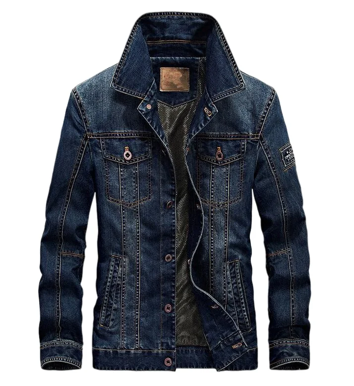 Брендовая мужская джинсовая куртка в стиле ретро высококачественная