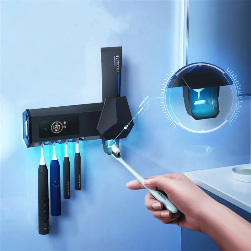 УФ стерилизатор держатель зубных щеток на солнечной энергии автоматический