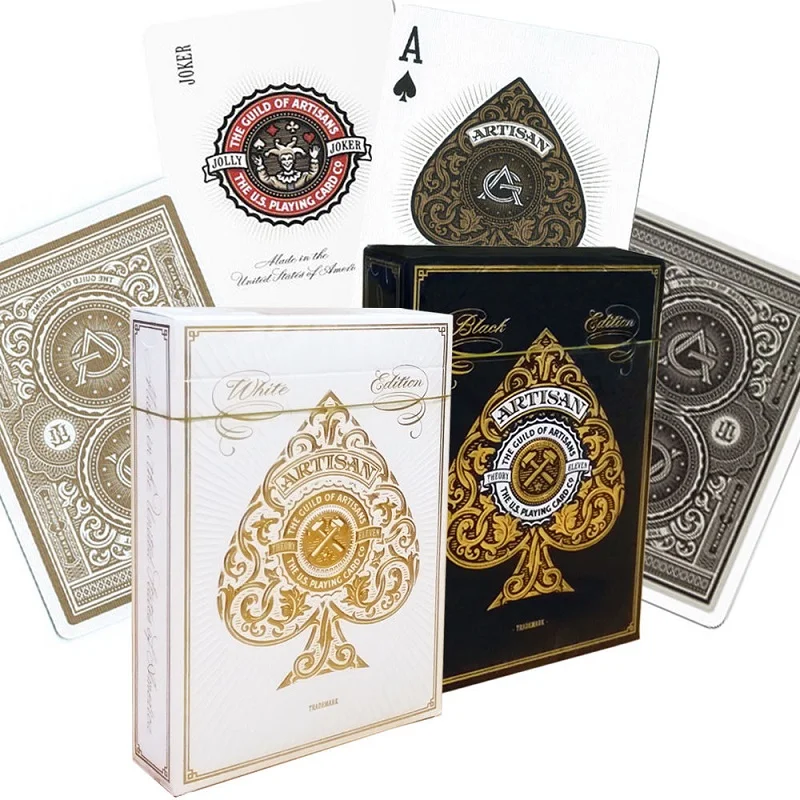 Artisan Theory 11 игральных карт T11 белый/черный USPCC ограниченное издание палубный покерный размер новые Запечатанные волшебные карты магические фокусы реквизит