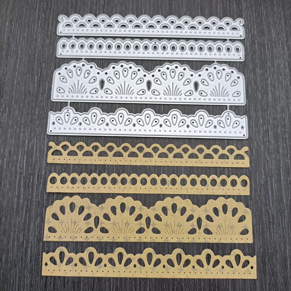 4 шт. волнистые нерегулярные границы Трафаретный вырубной штамп углерода Сталь