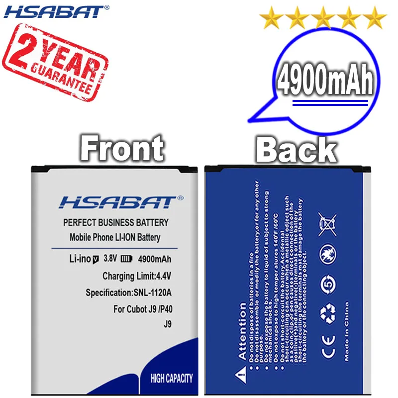 Новое поступление [HSABAT] 4900 мАч Сменный аккумулятор для Cubot J9 / P40 | Мобильные
