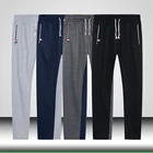 Мужские спортивные штаны для бега, свободные прямые штаны для бега, спортивного зала, тренировок, бега, размера плюс 6XL, весна-осень