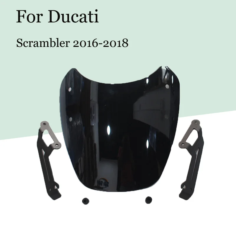 

Ветрозащитный экран для мотоцикла Ducati Scrambler 2016-2018, экран на лобовое стекло, козырек из парабриса с кронштейном 2017, аксессуары