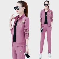 top selling product in 2020 sporting suit female two piece set springautumn lady clothes set leisure youth clothing for women