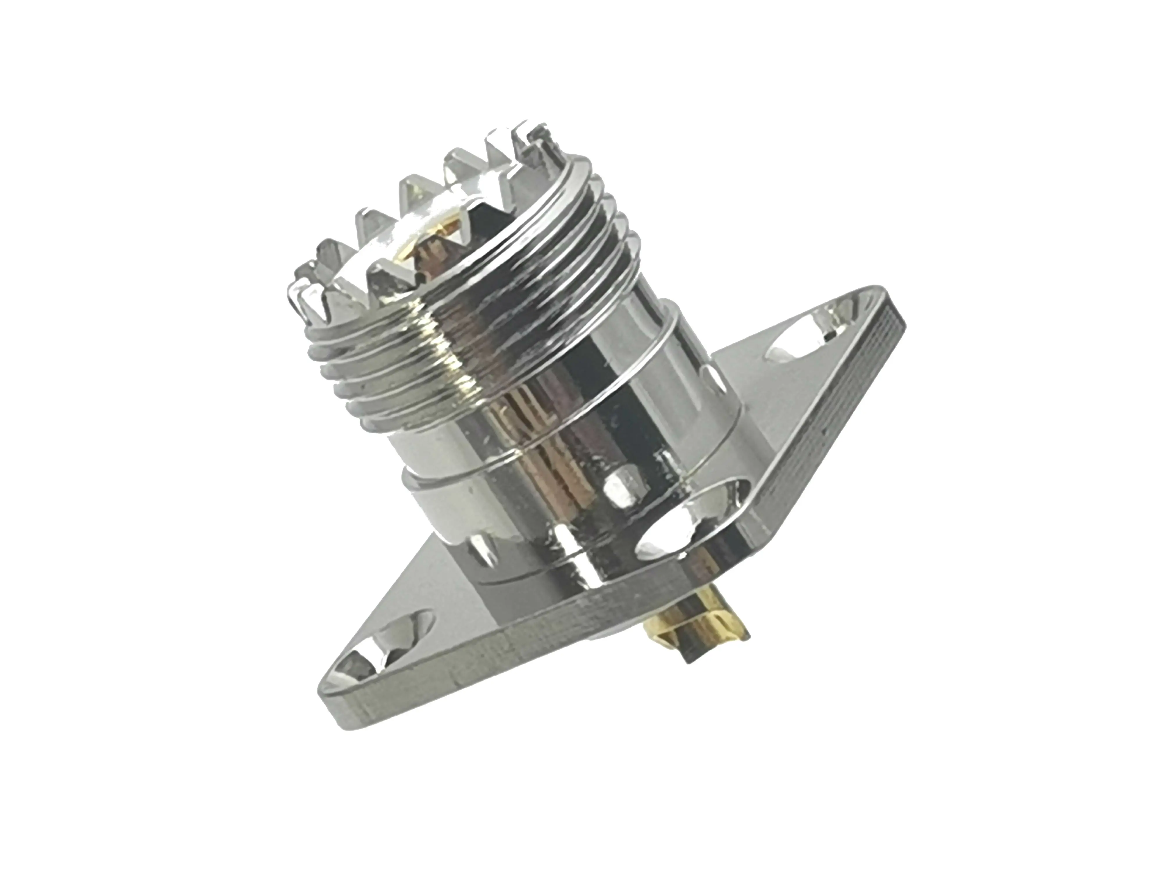 10Pcs Connector UHF SO239 Female Jack 4-holes Flange Solder for Panel Mount RF Coaxial Adapter | Обустройство дома