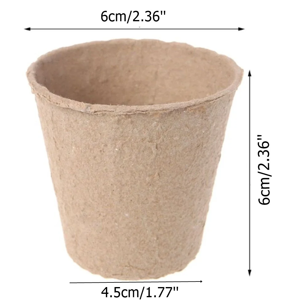 

5/10/20/50 Pcs 2.4" Paper Pot Plant Starters Seedling Herb Seed Nursery Cup Kit Organic Biodegradable Eco-Friendly Home Cultivat