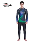 Дайвинг-костюм Upf 50 + с УФ-защитой для мужчин, быстросохнущий, с длинным рукавом, солнцезащитный, для серфинга, большой