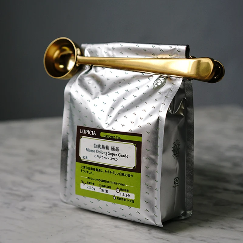 1 шт. Нержавеющая сталь кофе клип ложка Кофе измерения совок с мешок Ложки