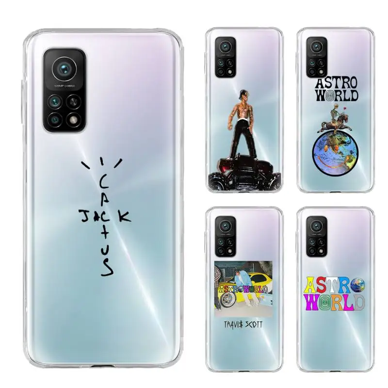 

Travis Scott Astroworld S Phone Case Transparent For Xiaomi Mi 11 10t Pro Note 10 Lite For Redmi Note 8 9s 9 Pro Max Coque Cover