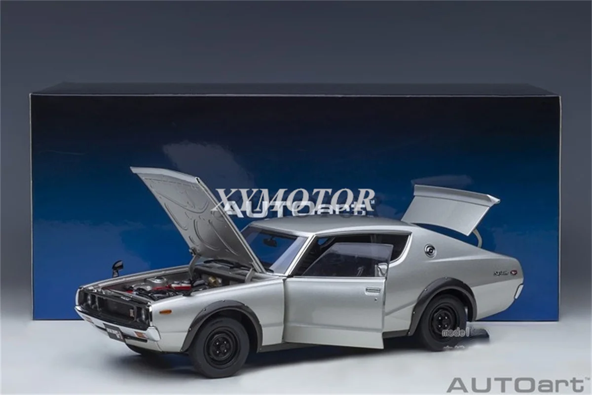 

AUTOART 1/18 For Nissan Skyline GT-R KPGC110 Diecast model Car Toys Gifts Silver Collection Display Ornaments