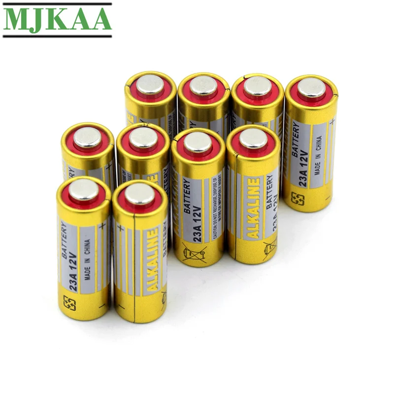 MJKAA 10 шт. 23A 12 В Первичная сухая щелочная батарея 23AE 21/23 A23 V23GA MS21 MN21 L1028 для дверного