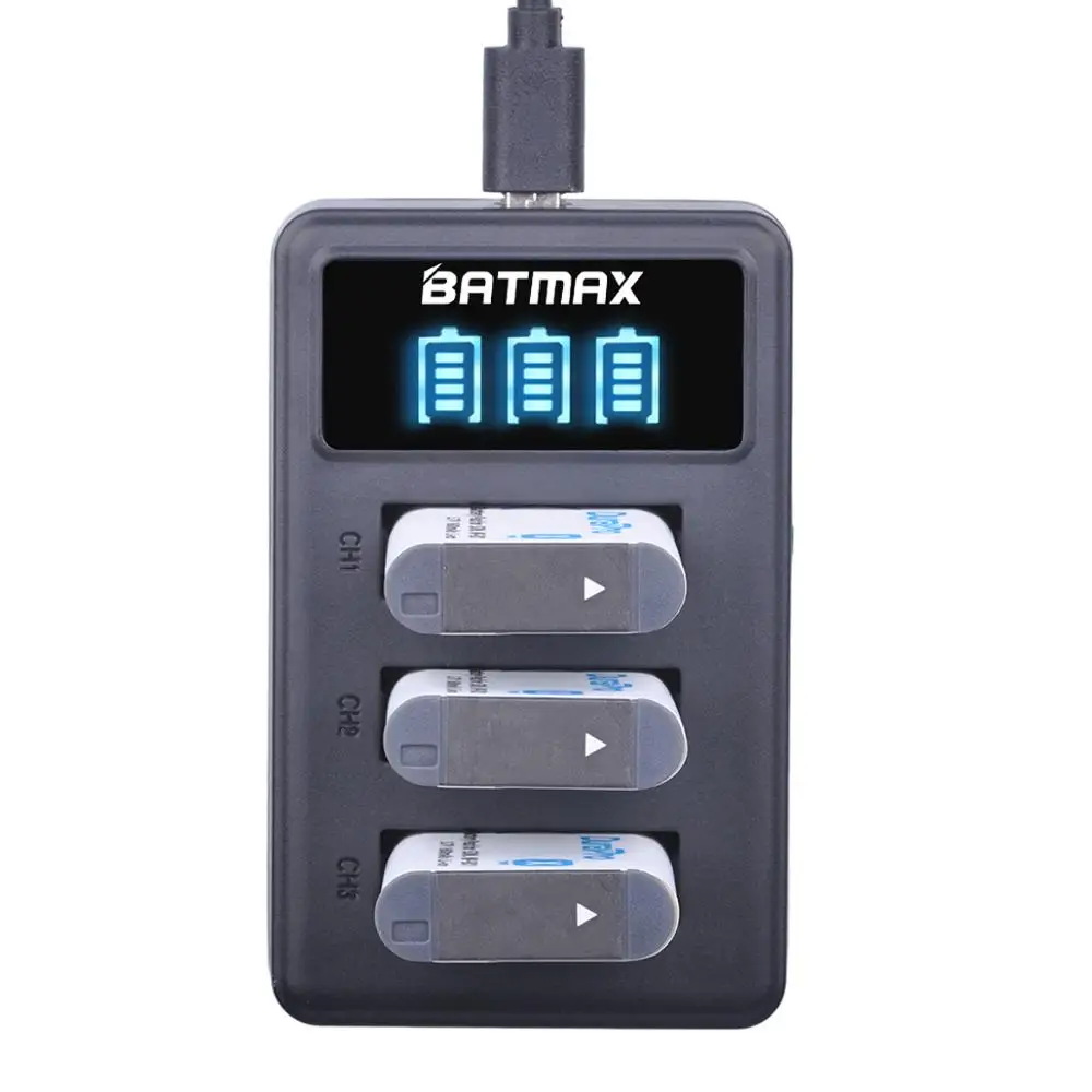 Аккумуляторная батарея Batmax 1860 мА · ч NP-BX1 NPBX1 + светодиодное зарядное устройство с 3