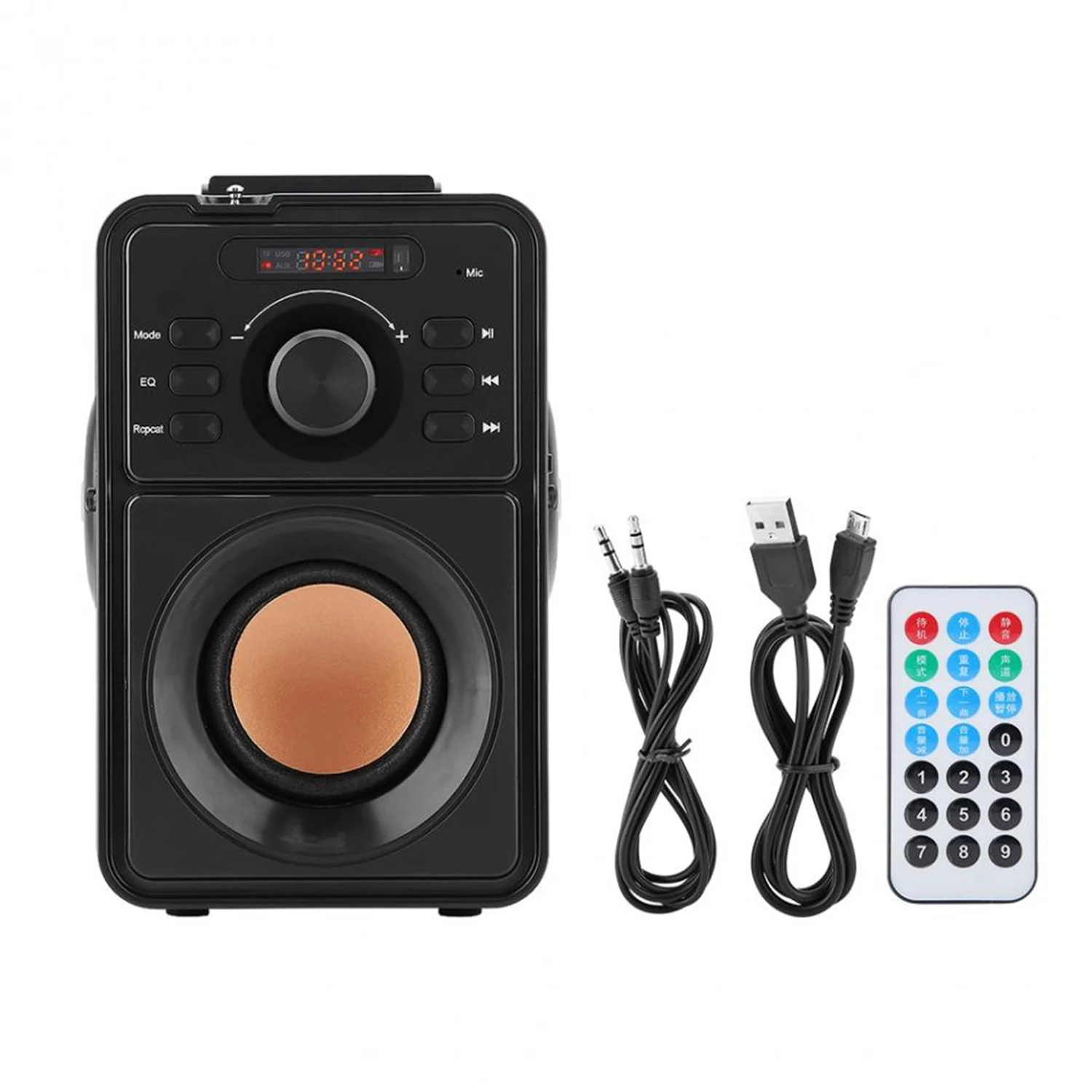 

High Power Portable Bluetooth Speaker Super Bass Column Subwoofer Music Center Support AUX TF FM Radio Bluetooth Column Boom box