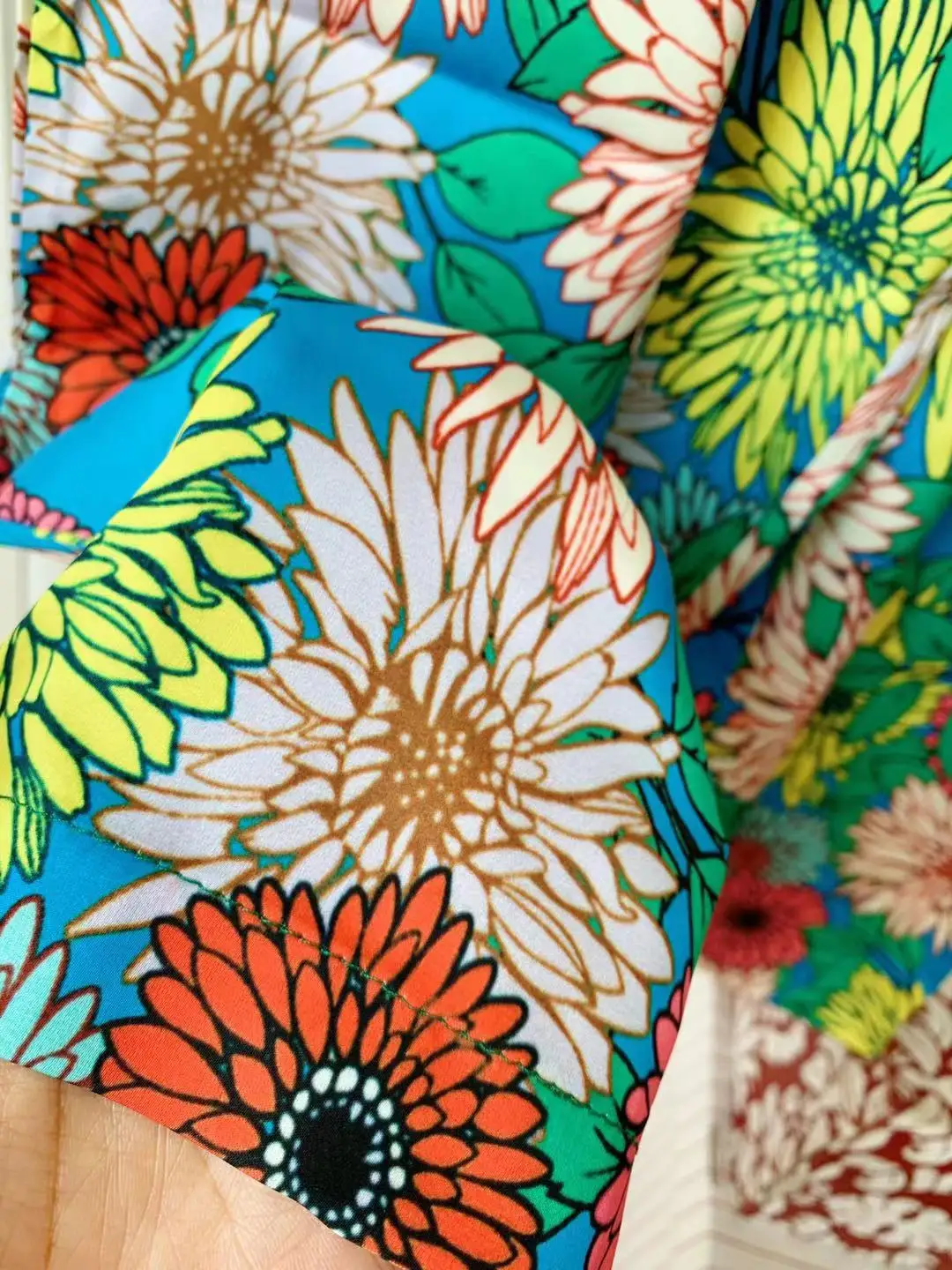 

ZALady French Streewear Harajuku Wide Leg Pant Summer Elastic High Waist Floral Printed Chic Casual Trousers Women korean Mujer