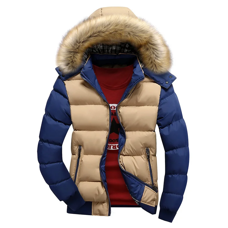 

2020 autumn and winter new cotton clothes large wool collar detachable hat warm thickened cotton clothes