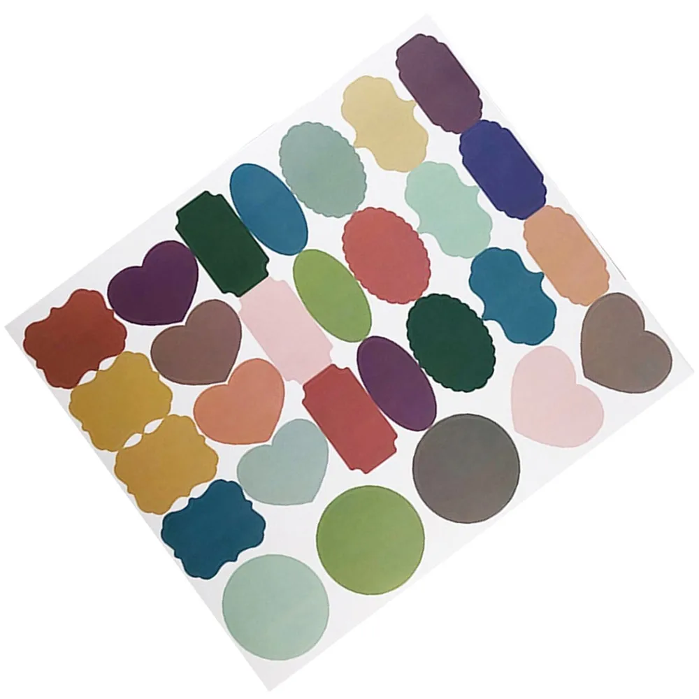 1 шт. креативная наклейка Morandi герметичная цветная этикетка Водонепроницаемая