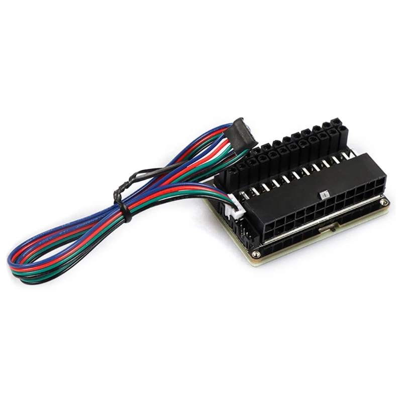 

RGB ATX24Pin 90 Degree to 24pin Power Plug Adapter Mainboard Motherboard Power Connector Modular for Desktop PC New