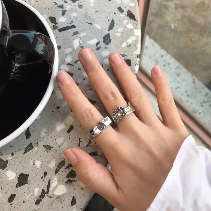 Новое прозрачное геометрическое Несимметричное складное металлическое