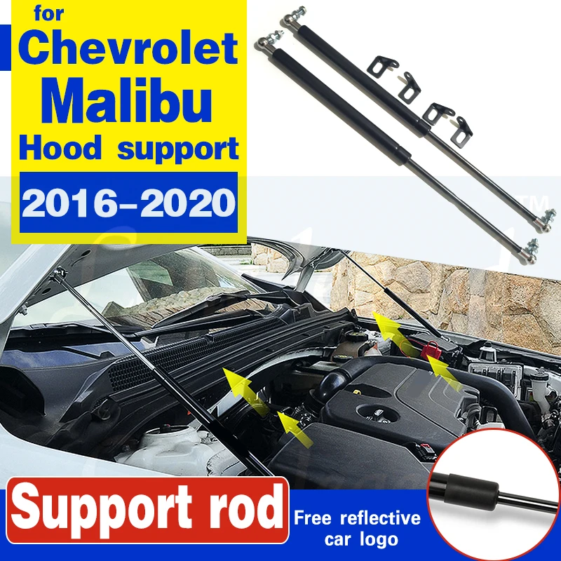 

For Chevrolet Malibu 2016 2017 2018 2019 2020 XL Hood Cover Gas Spring Shock Lift Strut Bars Support Rod Car-Styling