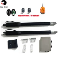 New Black 200kg Light Duty Worm Gear Automatic Swing Gate Opener Closer(Photocells,Lamp,Butto,Optional)Garage Door Opener System