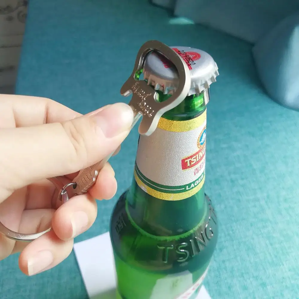 Нержавеющая сталь брелок Бутылка Консервный нож Гитара Выбрать