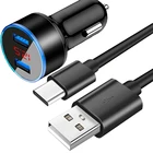 Автомобильное зарядное устройство с 2 USB-портами для OPPO A54 A74 A94 A55 A93 A15 Realme 8 7 6 Pro Reno 5 4 3 Pro