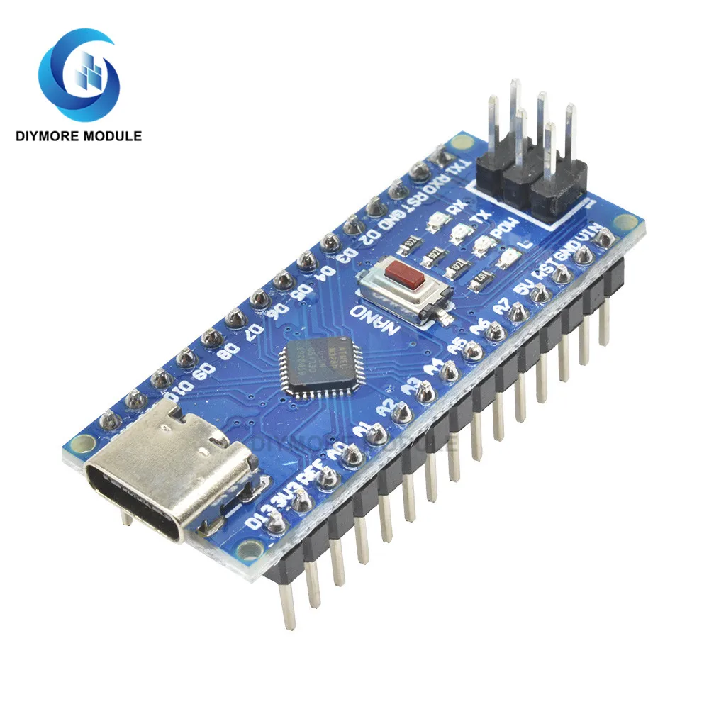 Тип usb c USB C CH340 Nano V3.0 ATMEGA328P MU ATMEGA328 микроконтроллер модуль для Arduino Системы