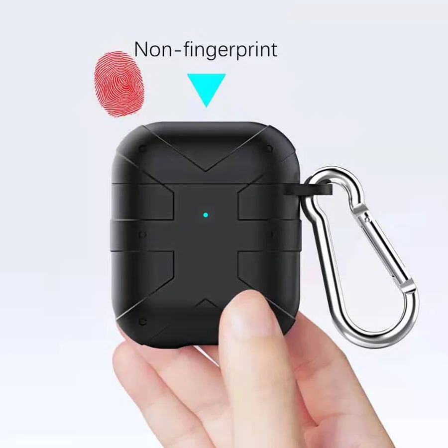 Классный Мужской защитный чехол для Airpods, чехол, Bluetooth, беспроводные наушники, чехол для наушников Airpods 2, чехол, Funda, аксессуары